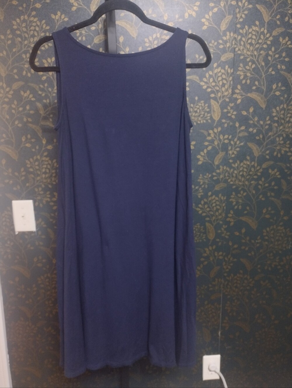 Eileen Fisher Navy Sleeveless Swing Dress - Picture 1 of 2